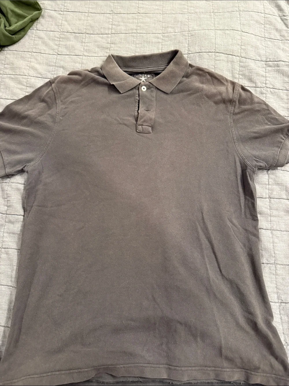 J. Crew Men's Polo Shirt in Charcoal Gray